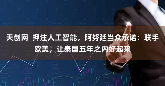 天创网  押注人工智能，阿努廷当众承诺：联手欧美，让泰国五年之内好起来